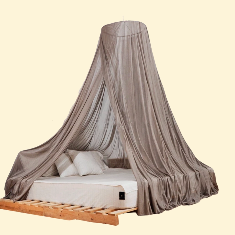 Circular Mithreal Silver Sleep Canopy